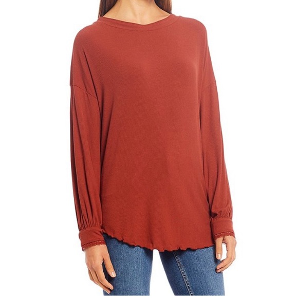 Free People Shimmy Shake V-Back Lettuce Edge Top - Picture 4 of 7